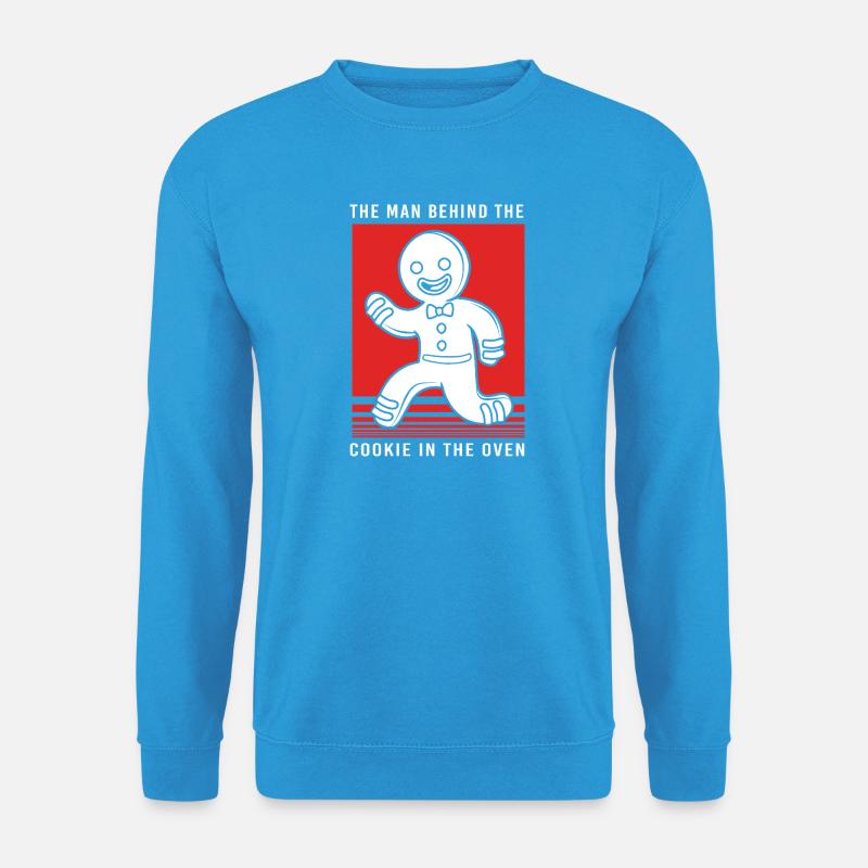 Werdender Papa werdende Väter - Unisex Pullover - Meeresblau