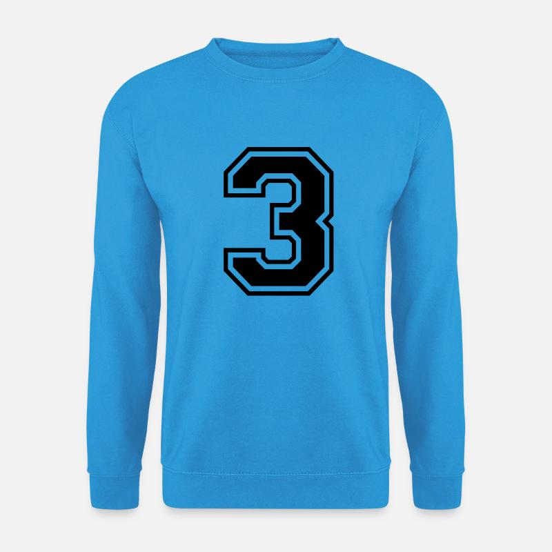 3 - Unisex Pullover - Meeresblau