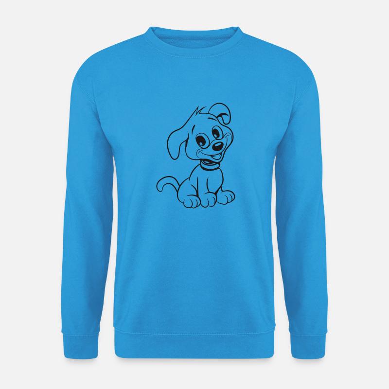 Hund jung welpe - Unisex Pullover - Meeresblau