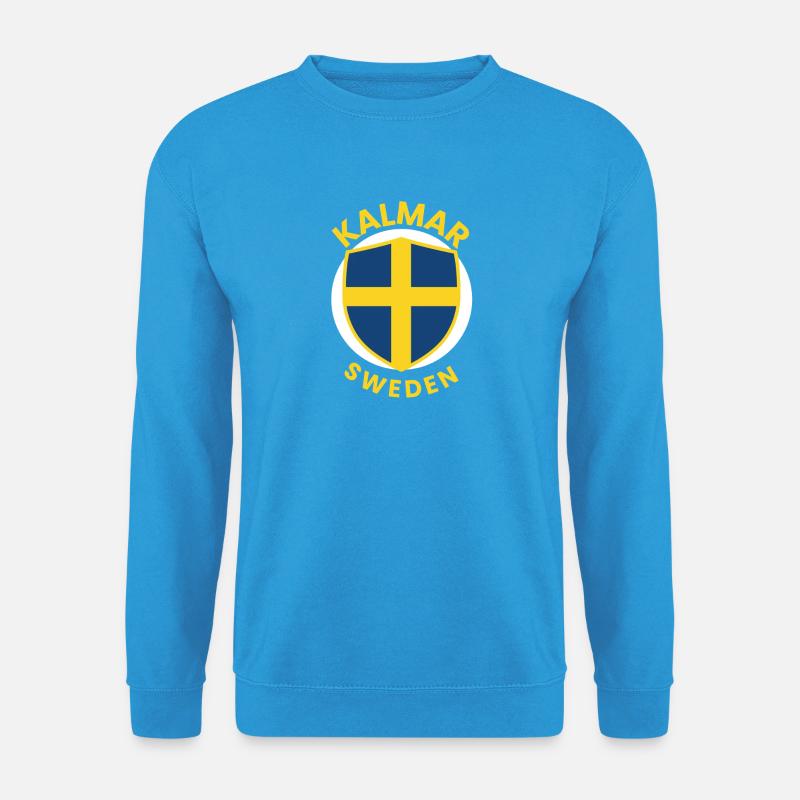 Kalmar Schweden Schildemblem - Unisex Pullover - Meeresblau