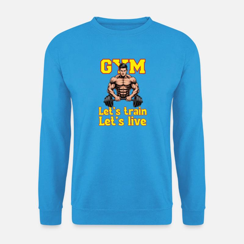 Lets_train - Unisex Pullover - Meeresblau