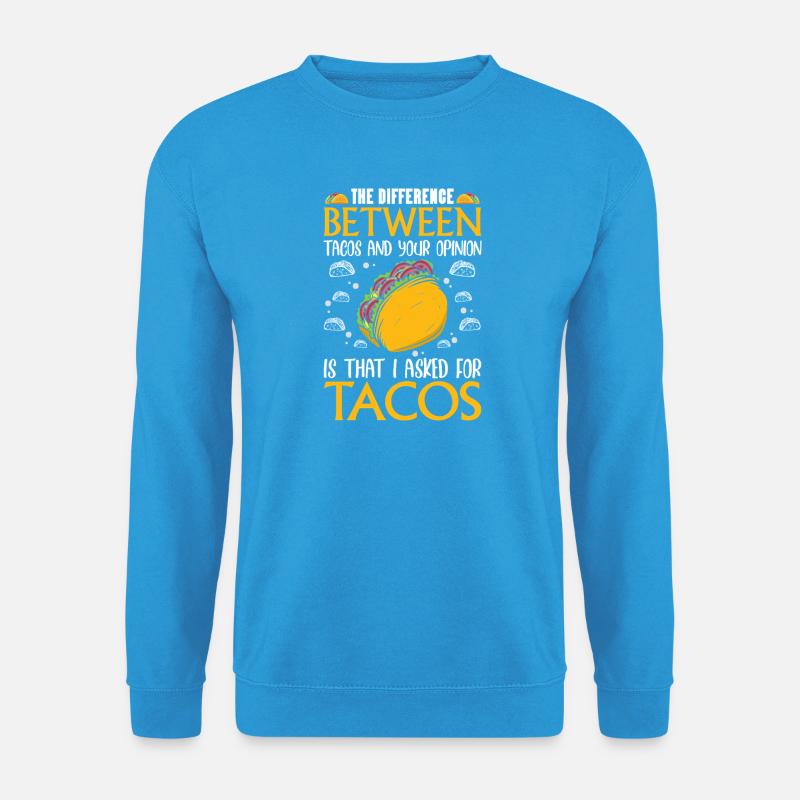 The Difference between tacos - Unisex Pullover - Meeresblau