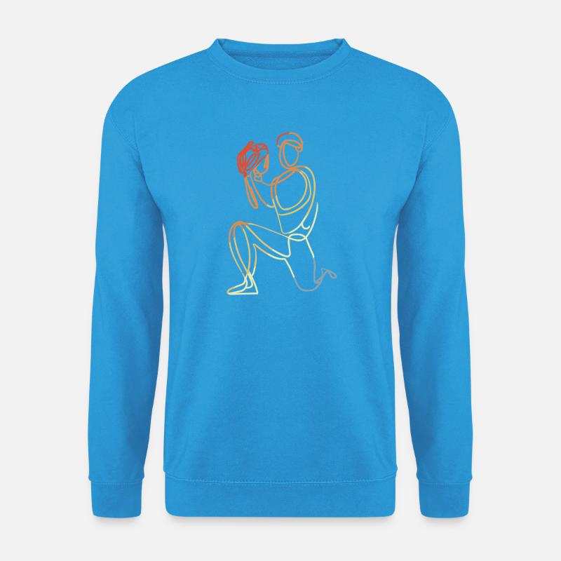 Baseball Keeper Drawing - Unisex Sweatshirt - sea blue