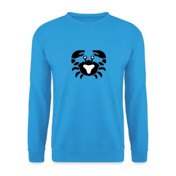 Sternzeichen Krebs - Unisex Pullover - Meeresblau - Vorne - Alina (178cm) & Michal (187cm)
