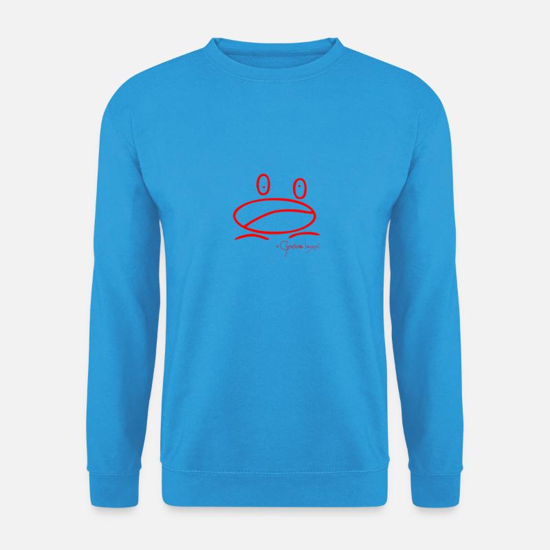 Froschmini - Ranunculus Oophagus - Unisex Pullover - Meeresblau
