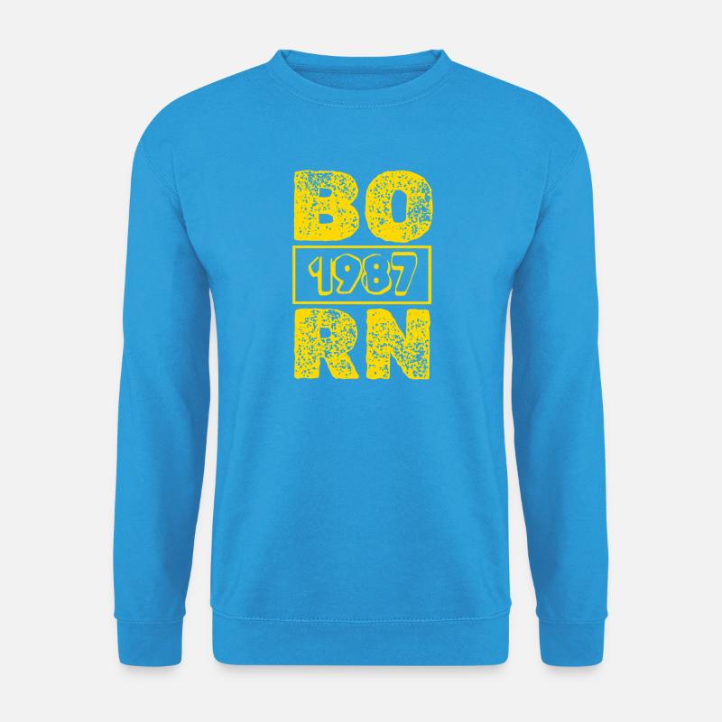 1987 - Unisex Pullover - Meeresblau