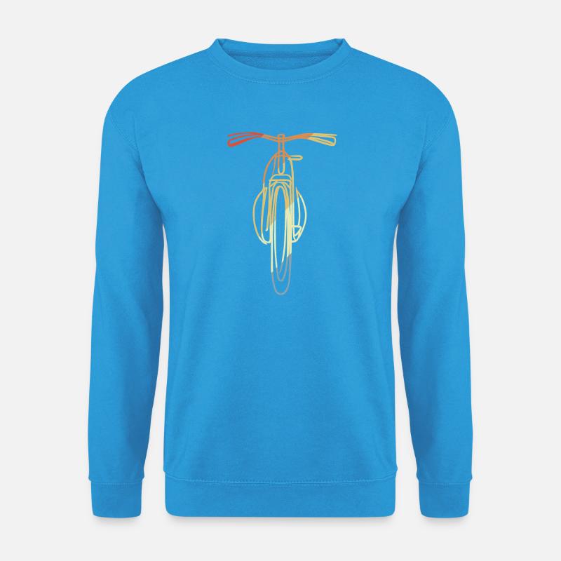 Fahrrad front Illustration - Unisex Pullover - Meeresblau