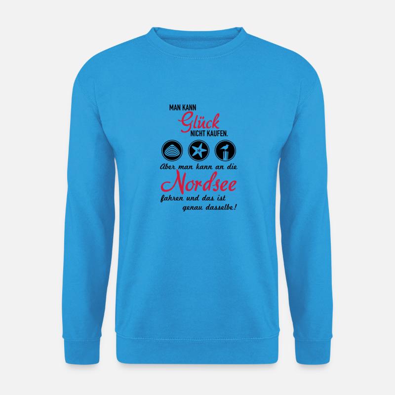 Glück Nordsee - Unisex Pullover - Meeresblau