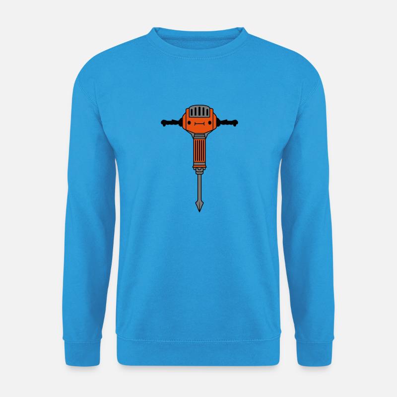 Süßes Gesicht Presslufthammer - Unisex Pullover - Meeresblau