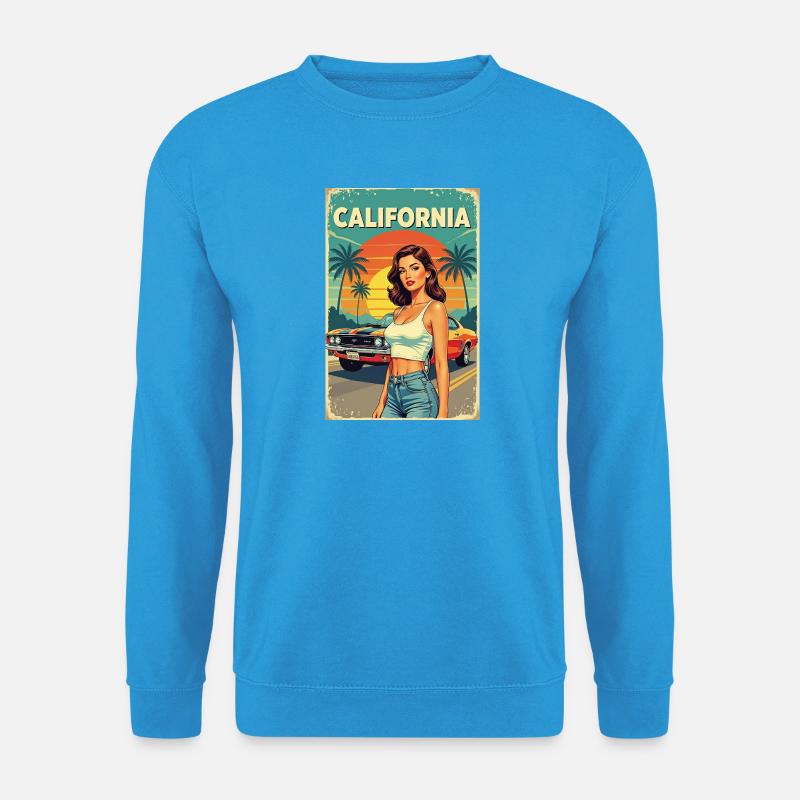 California Dream Cruise R06 - Unisex Pullover - Meeresblau