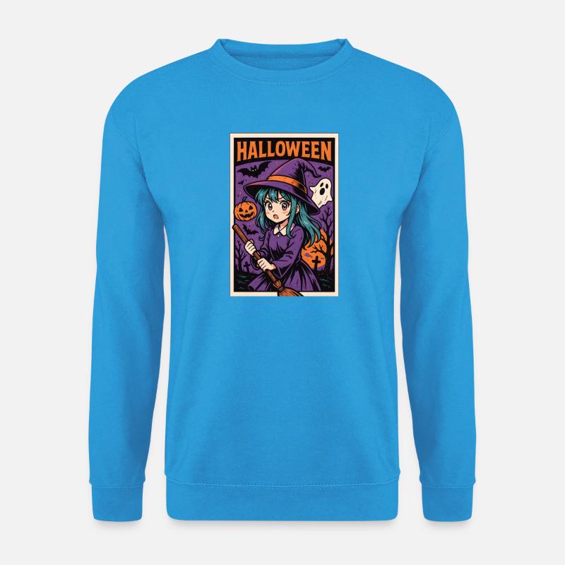 Classic Halloween - Witch - Unisex Pullover - Meeresblau