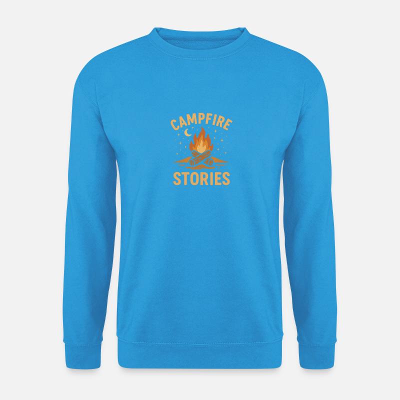 Campfire Stories – Camping & Outdoor - Unisex Pullover - Meeresblau