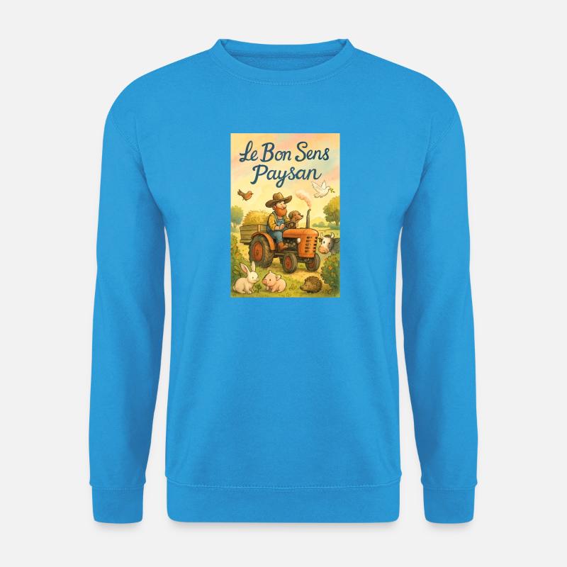 Bäuerlicher gesunder Menschenverstand - Unisex Pullover - Meeresblau