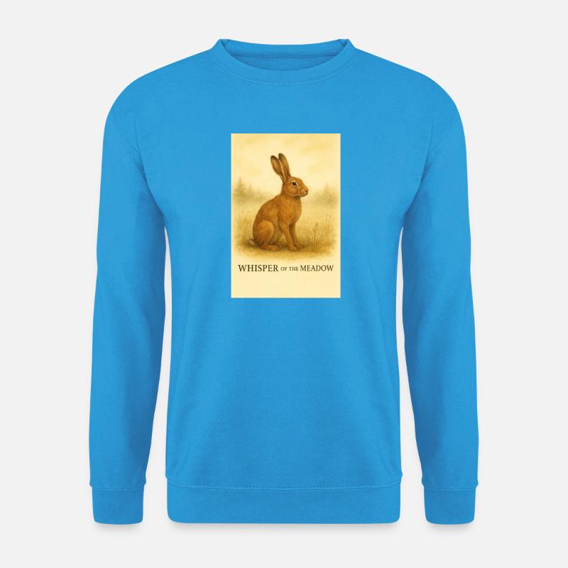 Flüstern des Wiesenhasen - Unisex Pullover - Meeresblau