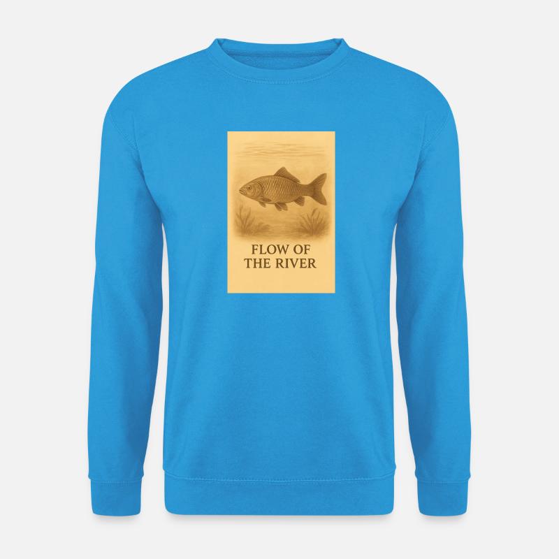 Bach des Flusses Vis - Unisex Pullover - Meeresblau