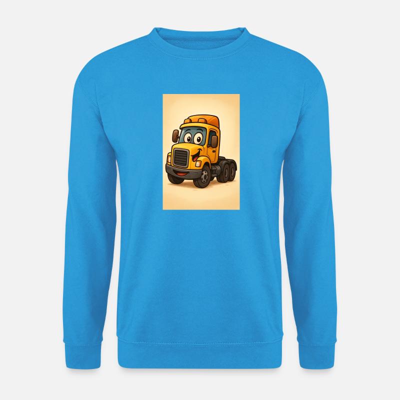 Happy Truck im Retro-Stil - Unisex Pullover - Meeresblau