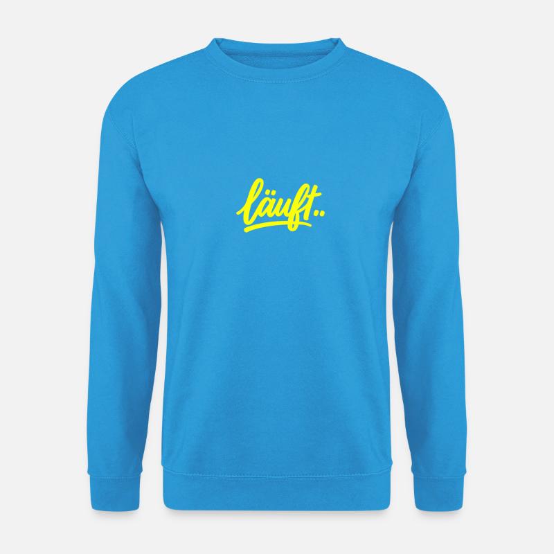 Läuft.. Neon - Unisex Pullover - Meeresblau
