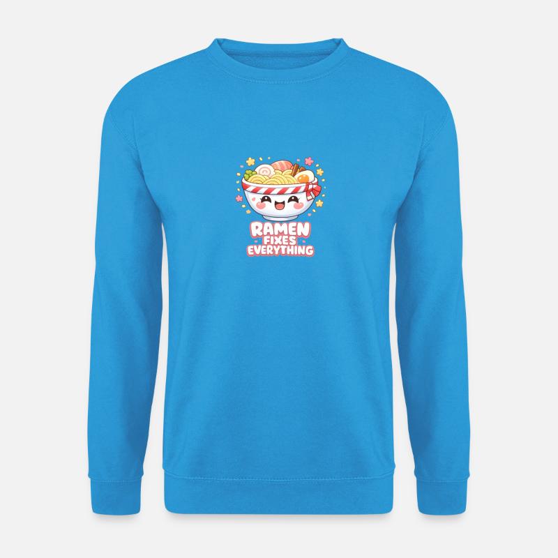 Ramen fixes everything - Unisex Sweatshirt - sea blue