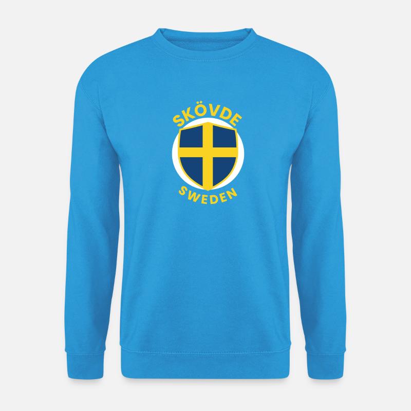 Skövde-Schild Schweden Wappen - Unisex Pullover - Meeresblau