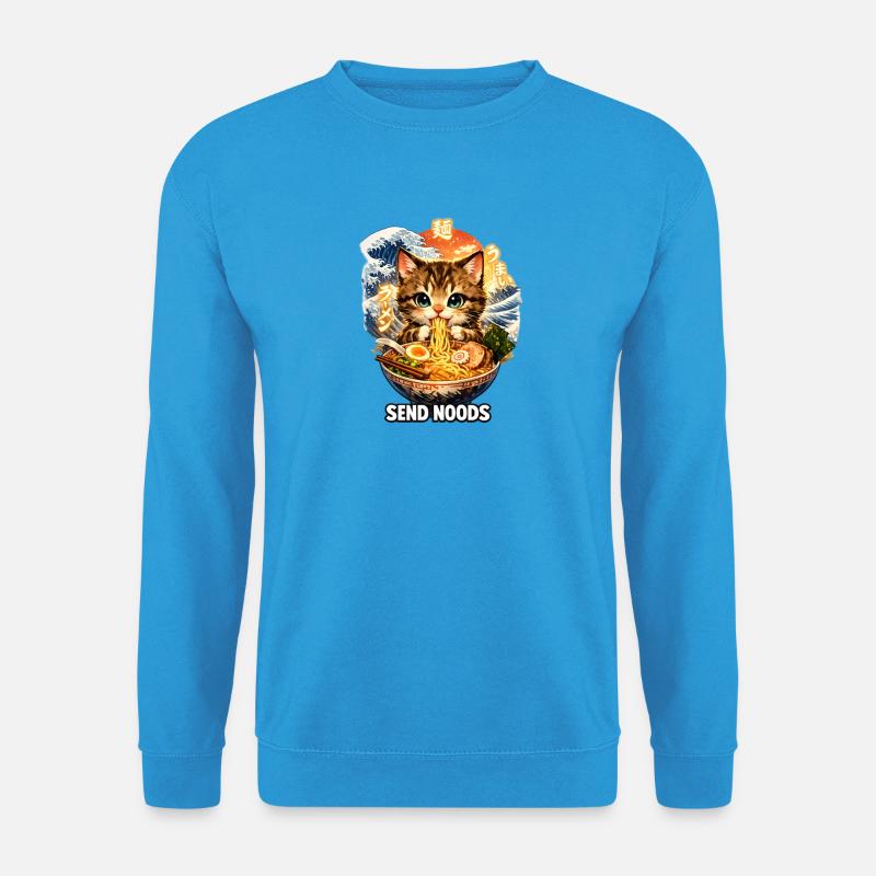 Ramen Katze - Unisex Pullover - Meeresblau
