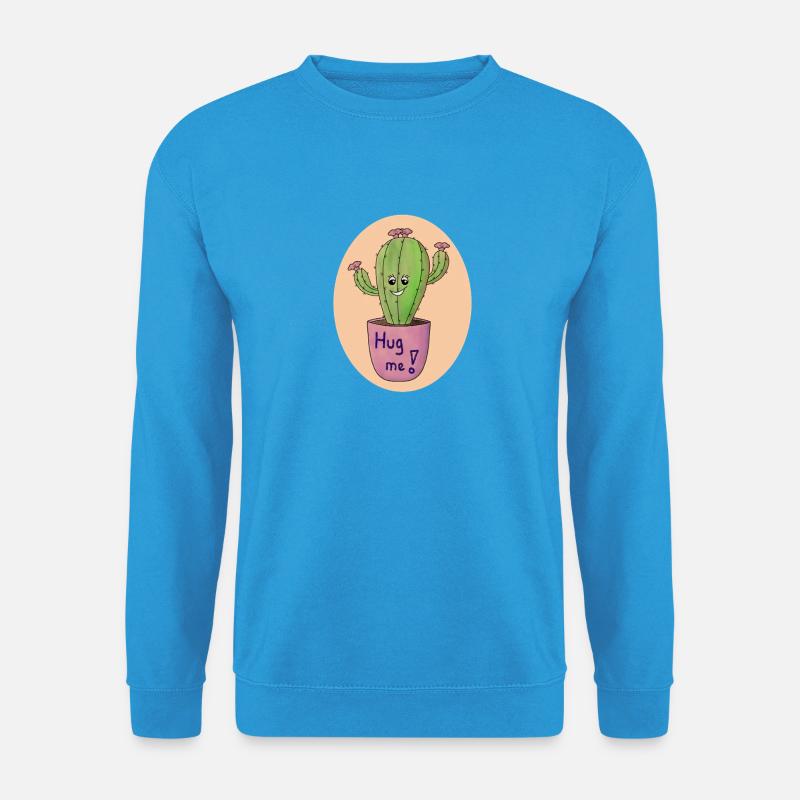 Kaktus Umarmung Kunstdruck - Unisex Pullover - Meeresblau