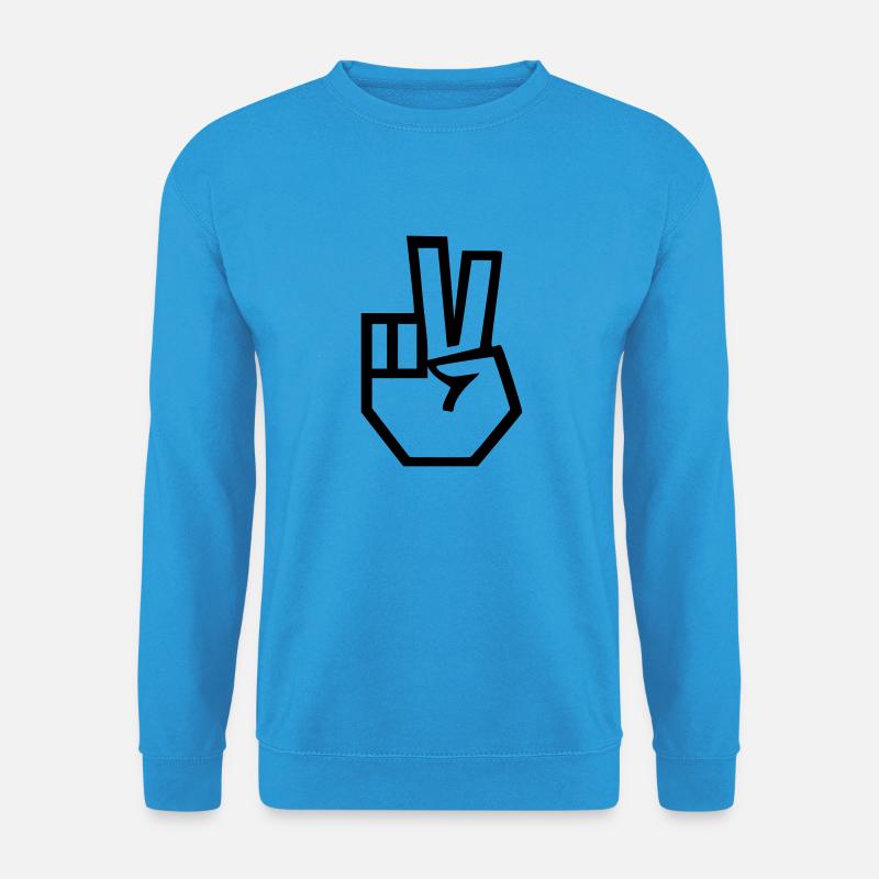 peace - Unisex Pullover - Meeresblau