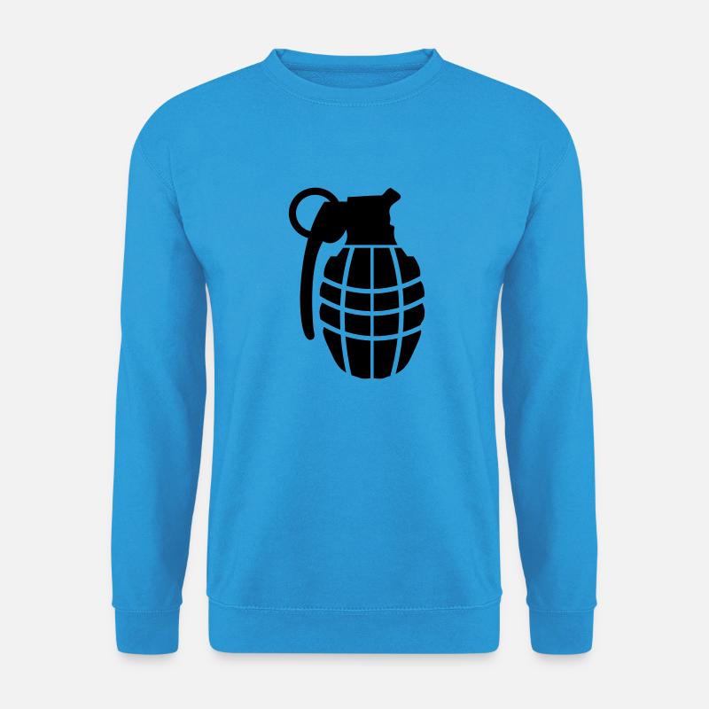 granate bombe handgranate - Unisex Pullover - Meeresblau