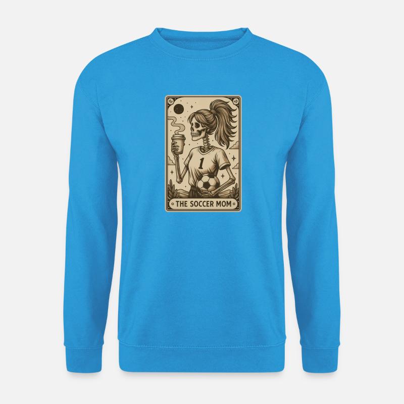 Soccer Mom Card  - Unisex Pullover - Meeresblau