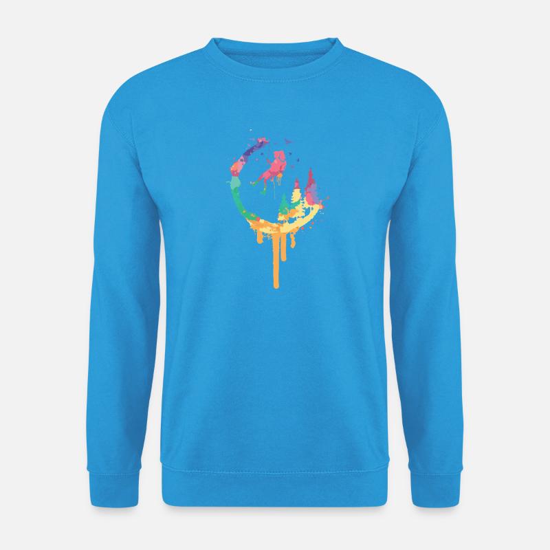 Regenbogenwald Swing - Unisex Pullover - Meeresblau