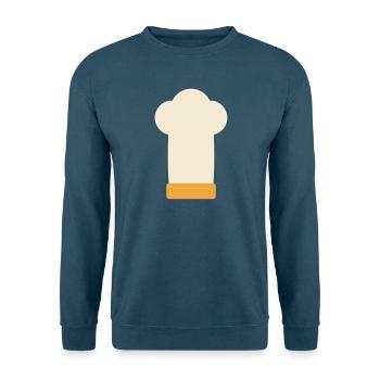 Chef's Hat, Chef, Chef, Grill Master, Gift - Unisex Sweatshirt - sea blue - Front - Alina (178cm) & Michal (187cm)