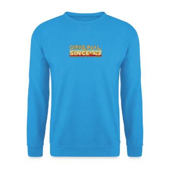 Original seit 43 Limited Edition - Unisex Pullover - Meeresblau - Vorne - Alina (178cm) & Michal (187cm)