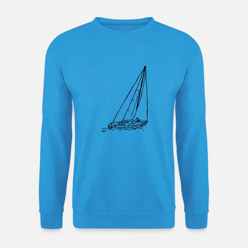 sailboat1 - Unisex Pullover - Meeresblau