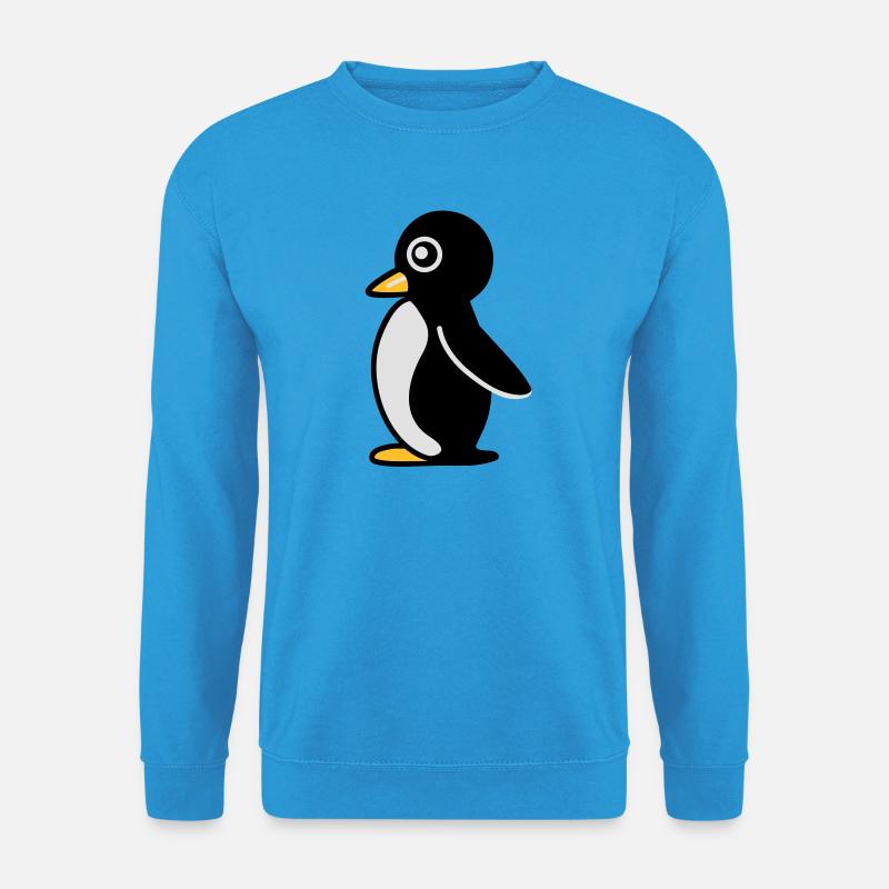 Minimalistischer Pinguin - Unisex Pullover - Meeresblau