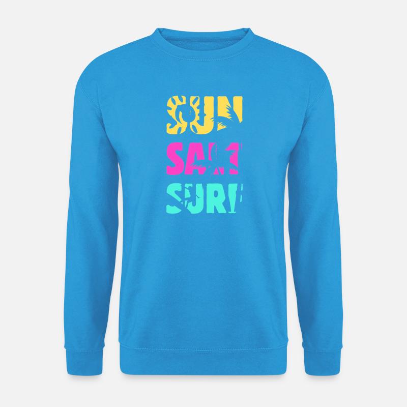 Sun Salt Surf Sommer - Unisex Pullover - Meeresblau