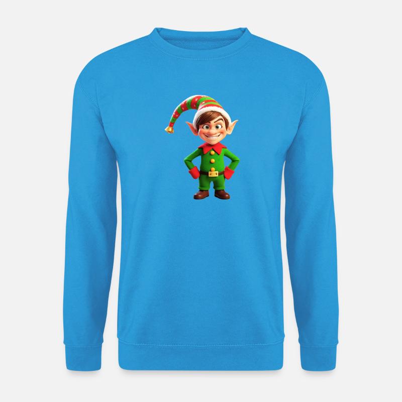 Weihnachtself Festlook - Unisex Pullover - Meeresblau