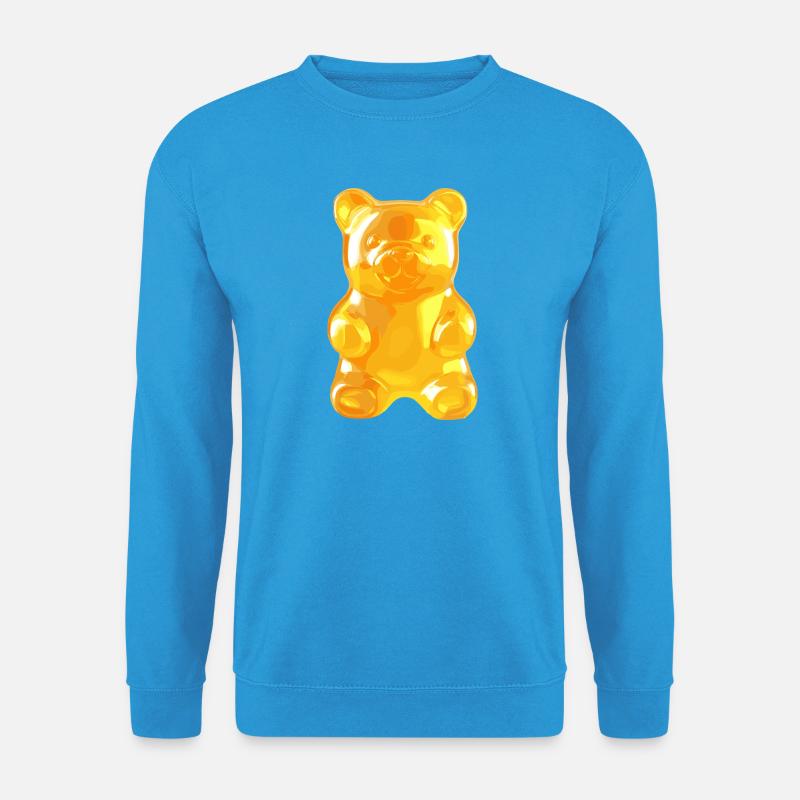 Goldglänzender Gummibär - Unisex Pullover - Meeresblau