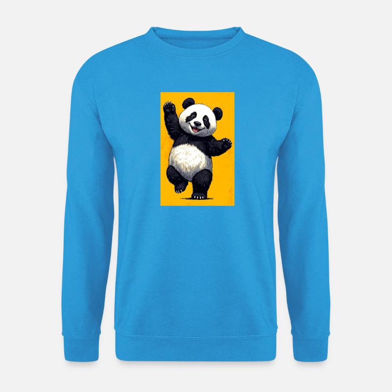 Panda - Unisex Pullover - Meeresblau