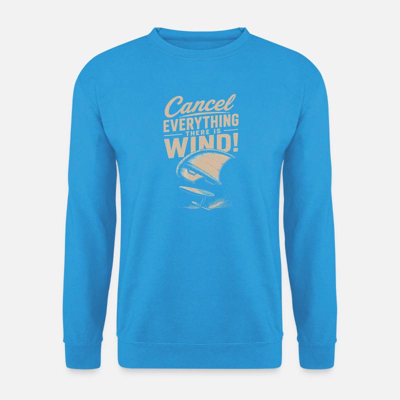 Windsturm Windsurf-Statement - Unisex Pullover - Meeresblau