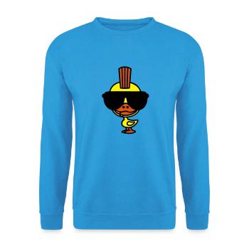 Punkente - Unisex Pullover - Meeresblau - Vorne - Alina (178cm) & Michal (187cm)
