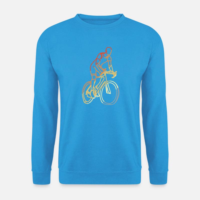 Radfahrer Retro - Unisex Pullover - Meeresblau
