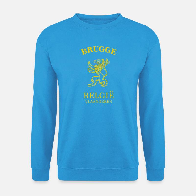 Brügge Belgien Belgium - Unisex Pullover - Meeresblau