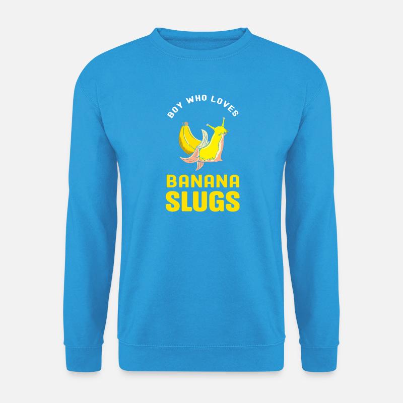 Schnecke Banane - Unisex Pullover - Meeresblau