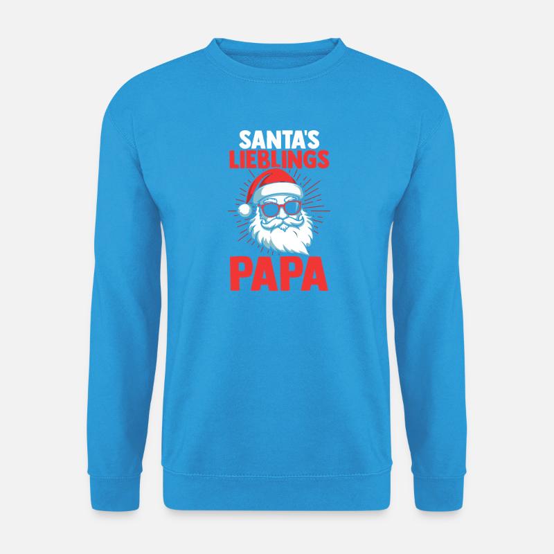 Weihnachtsmann Papa Claus Weihnachten - Unisex Pullover - Meeresblau