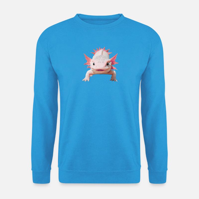Glücklicher Axolotl - Unisex Pullover - Meeresblau