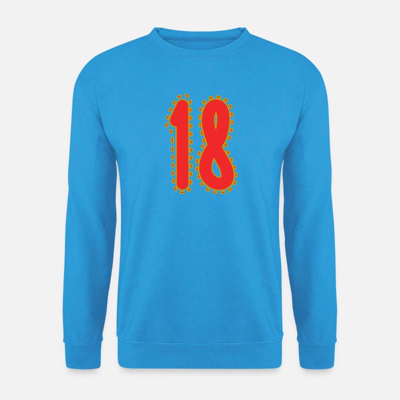Ausgabe 18, Lustiger Kindheitsstil - Unisex Pullover - Meeresblau