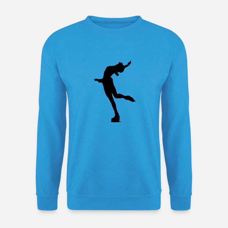 Eislaufen Schlittschuhe - Unisex Pullover - Meeresblau