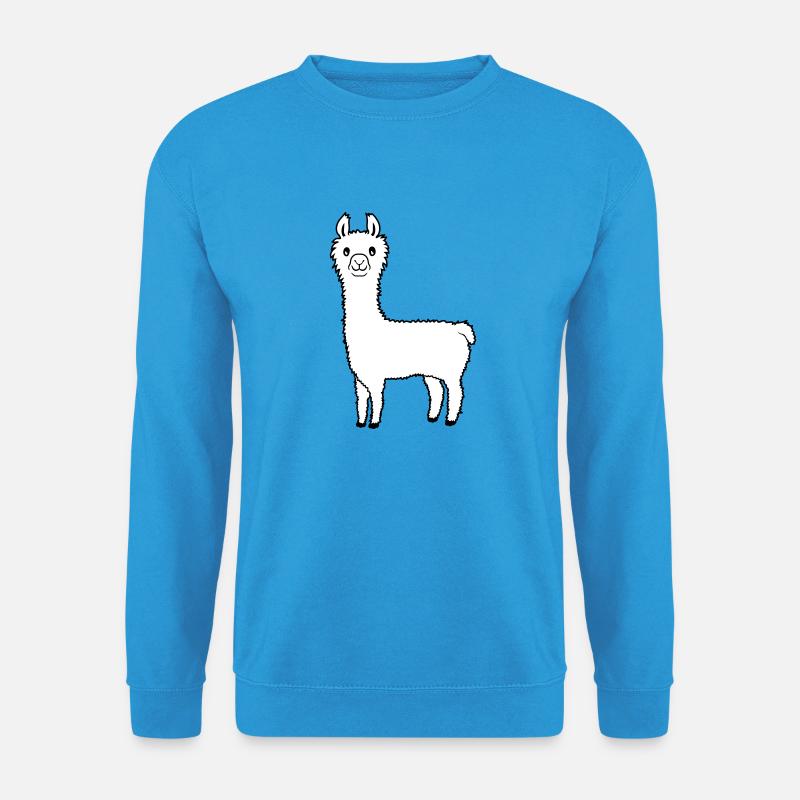 Lieblingstier Lama Alpaka - Unisex Pullover - Meeresblau