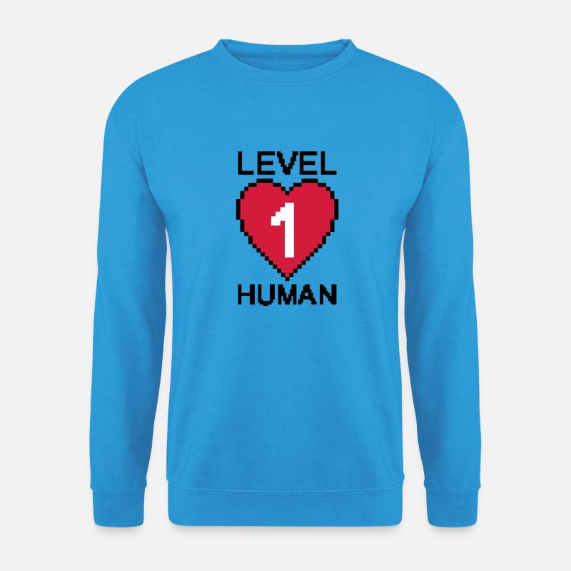Herz Level 1 - Unisex Pullover - Meeresblau