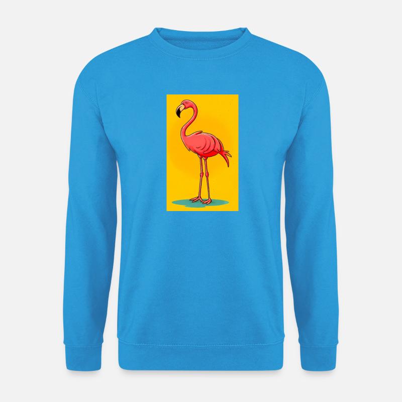 Flamingo - Unisex Pullover - Meeresblau