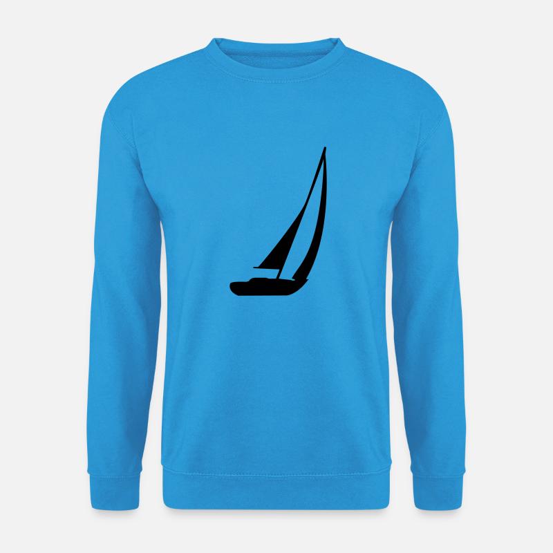 Segelboot_1 - Unisex Pullover - Meeresblau